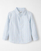 Toddler Boy Seersucker Button-Front Shirt Made with Organic Cotton, image 1 of 4 slides