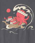 Toddler Boy Sushi Octopus Graphic Tee - Grey, image 2 of 3 slides
