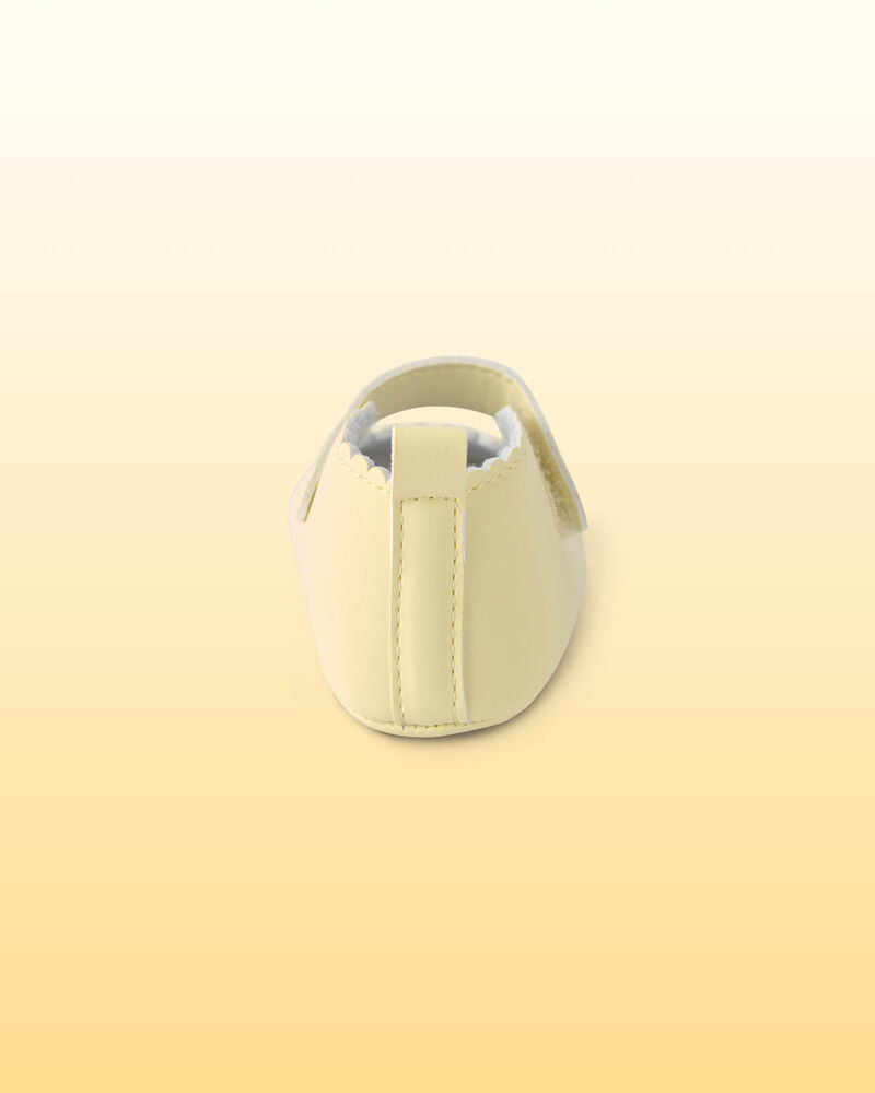 Baby Girl Scalloped Shoes - Yellow, image 3 of 6 slides