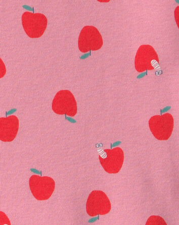 Toddler Girl Apple 100% Cotton 2-Piece Pajama Set - Pink, 