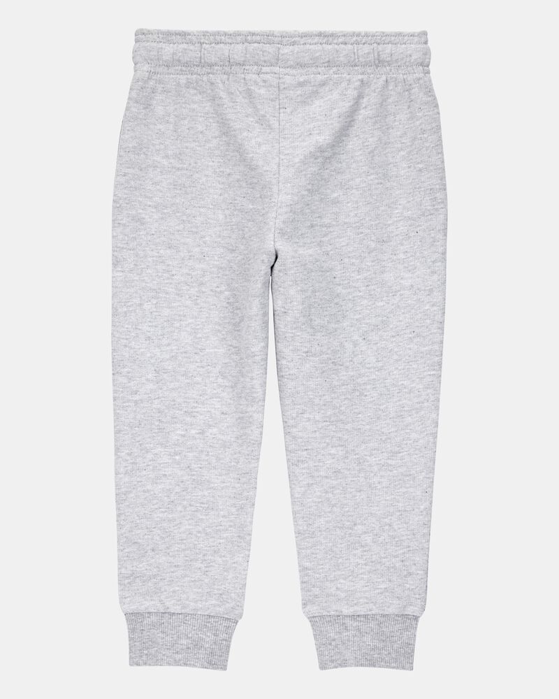 Baby Boy Pull-On Drawstring Joggers - Grey, image 2 of 4 slides