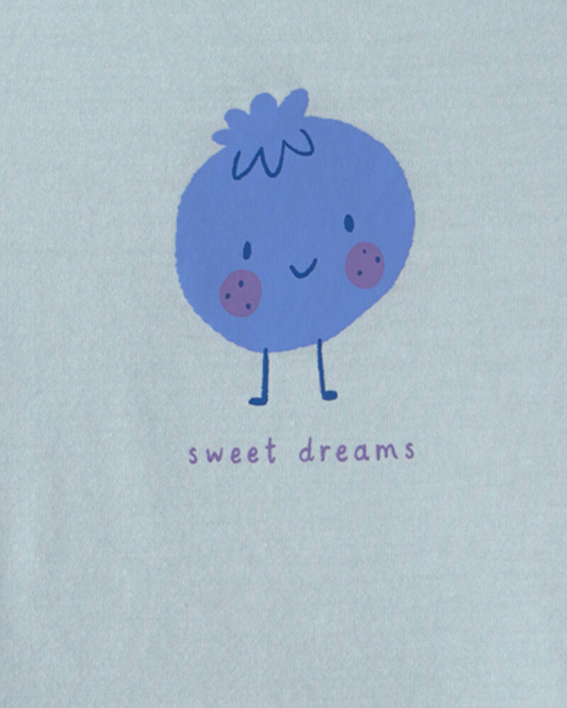 Toddler Girl 2-Piece Blueberry Sleeveless Pajama Set - Blue, image 2 of 4 slides