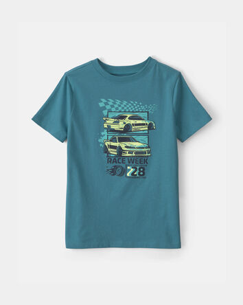 Boys Race Car Graphic Tee - Blue, 