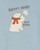 Baby Boy Polar Bear Long-Sleeve Bodysuit, image 2 of 3 slides