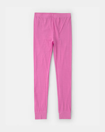 Girls PurelySoft Short-Sleeve Snug Fit 2-Piece Pajama Set - Pink, 