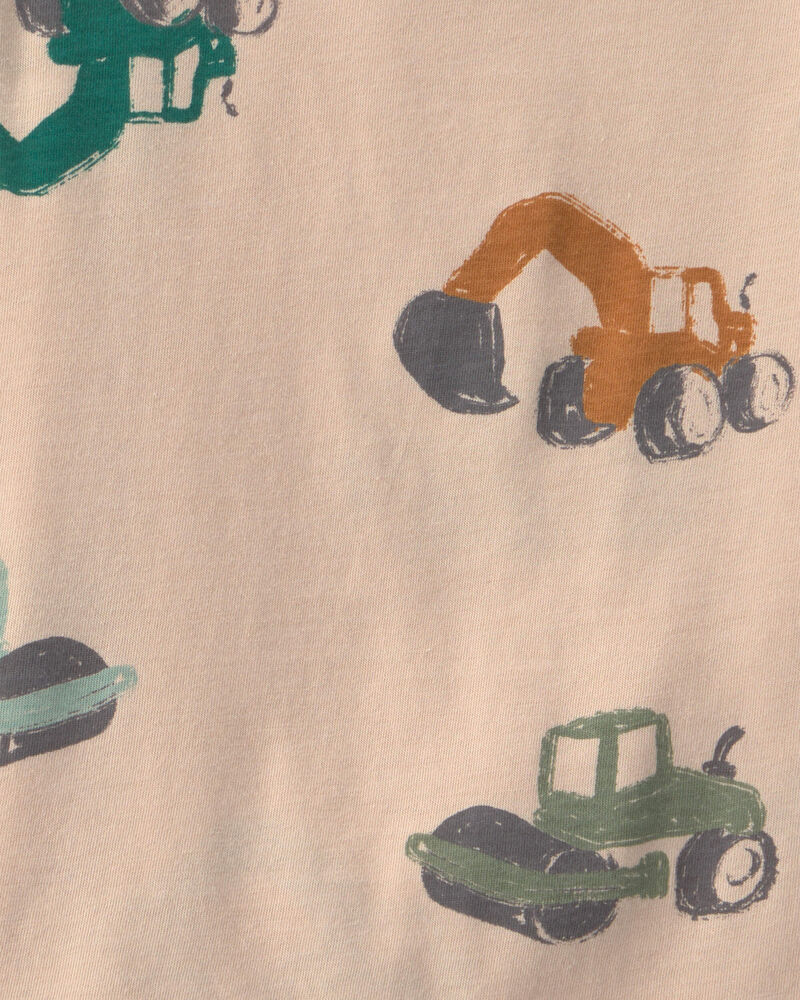 Toddler Boy Construction Tee - Tan, image 2 of 3 slides