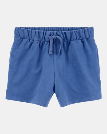 Girls Pull-On French Terry Shorts - Blue, 