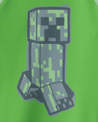 Boys 2-Piece Minecraft&reg; Rashguard & Swim Trunk Set - Green, image 4 of 7 slides