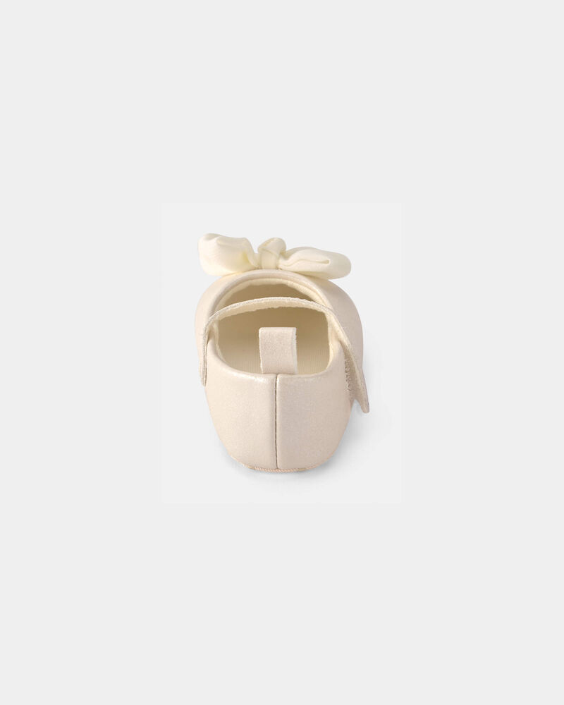 Baby Girl Mary Jane Dress Shoes - Cream, image 2 of 5 slides