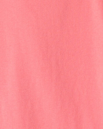 Kids Solid T-Shirt - Coral, 