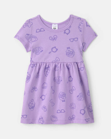 Baby Girl Blippi Short-Sleeve Dress - Purple, 