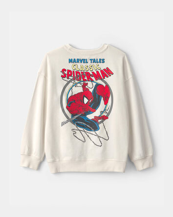 Boys &copy;Marvel Spider-Man French Terry Pullover Sweatshirt - White, 