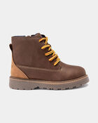 Toddler Boy Fashion Boots - Brown, image 2 of 6 slides
