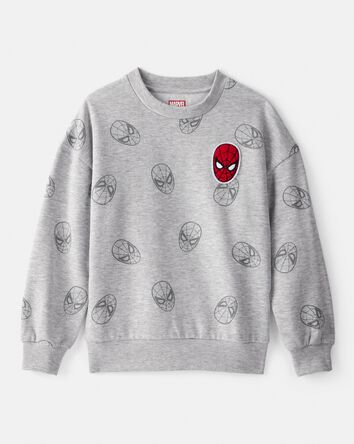 Boys &copy;Marvel Spider-Man Pullover Sweatshirt - Grey, 