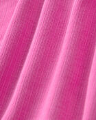 Toddler Girl PurelySoft Short-Sleeve Snug Fit 2-Piece Pajama Set - Pink, image 5 of 7 slides