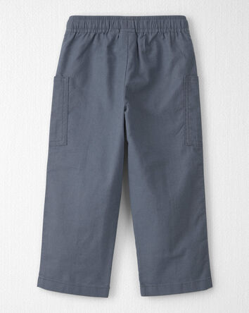 Toddler Boy Relaxed Linen Pants Made with Organic Cotton, 
