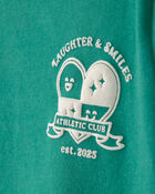 Baby Girl 'Laughter & Smiles' Top - Green, image 2 of 4 slides