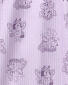Toddler Girl 2-Piece Bluey&trade; Short-Sleeve Pajama Set - Purple, image 5 of 6 slides
