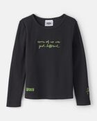 Girls Wicked Elphaba Rib Top - Black, image 1 of 4 slides