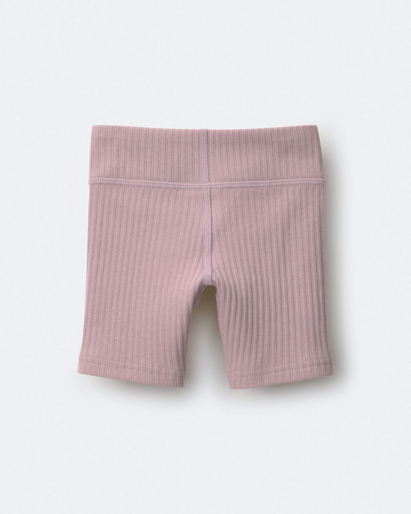 Toddler Girl Brooklyn Bike Shorts - Mauve, image 5 of 6 slides