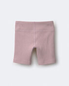 Toddler Girl Brooklyn Bike Shorts - Mauve, image 5 of 6 slides