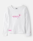 Girls Wicked Glinda Rib Top - White, image 1 of 4 slides