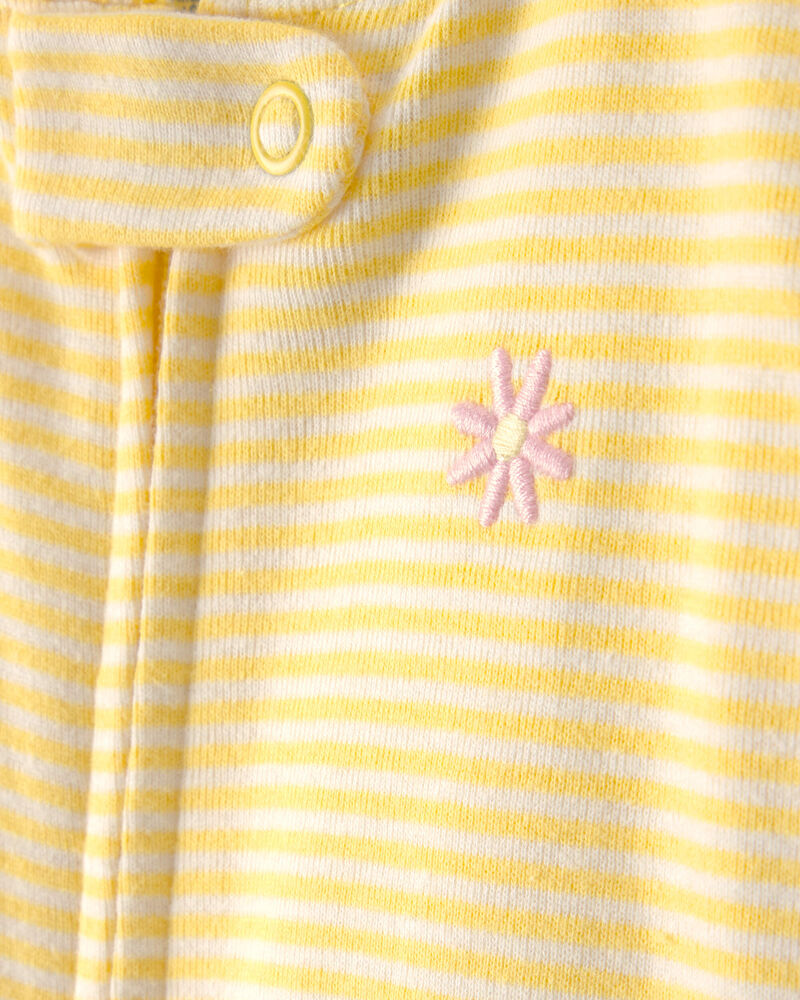 Baby 2-Pack Lemon Snug Fit 1-Piece Pajama - Yellow/Blue, image 2 of 6 slides