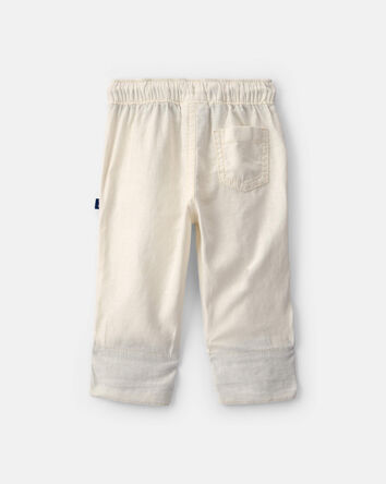 Baby Linen Pants - Cream, 