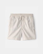 Boys 2-Piece Button-Down Shirt & Short Set - Brown/White, image 4 of 6 slides