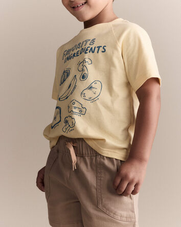 Toddler 'Favorite Ingredients' Relaxed Graphic Tee - Yellow, 