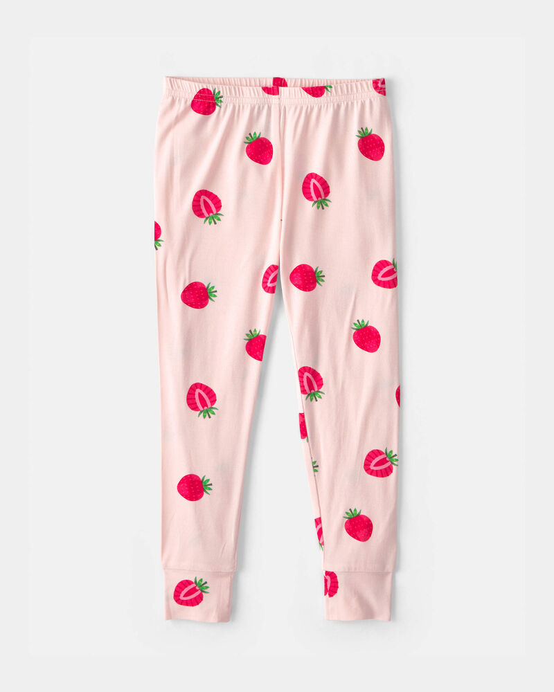 Baby Girl Strawberry PurelySoft 2-Piece Pajama Set - Pink, image 2 of 7 slides