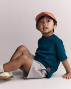 Toddler Boy Henley Tee - Teal, image 3 of 6 slides