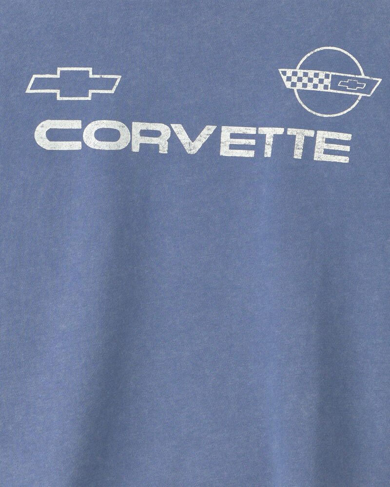 Boys Corvette French Terry Pullover Sweatshirt - Blue, image 3 of 4 slides