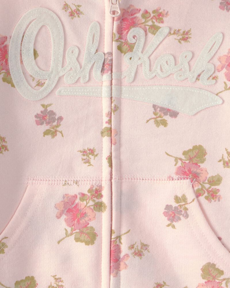 Baby Girl 3-Piece Floral OshKosh Logo Layering Set - Pink, image 10 of 10 slides