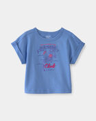Baby Girl Mermaid Top - Blue, image 1 of 4 slides