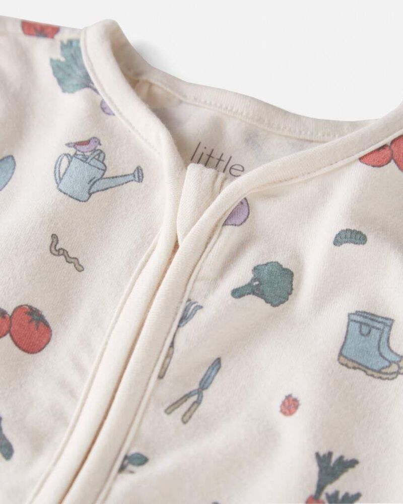 Baby Organic Cotton Sleep & Play Pajamas, image 2 of 4 slides