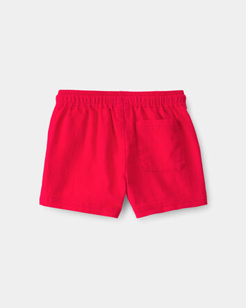 Toddler Boy Twill Shorts - Red, 