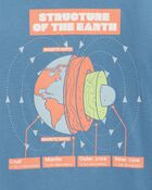 Boys Earth Diagram Blend Long-Sleeve Tee - Blue, image 2 of 3 slides
