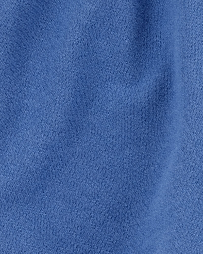 Girls Pull-On French Terry Shorts - Blue, image 3 of 4 slides