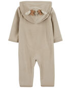 Baby Reindeer Jumpsuit - Brown, image 2 of 4 slides