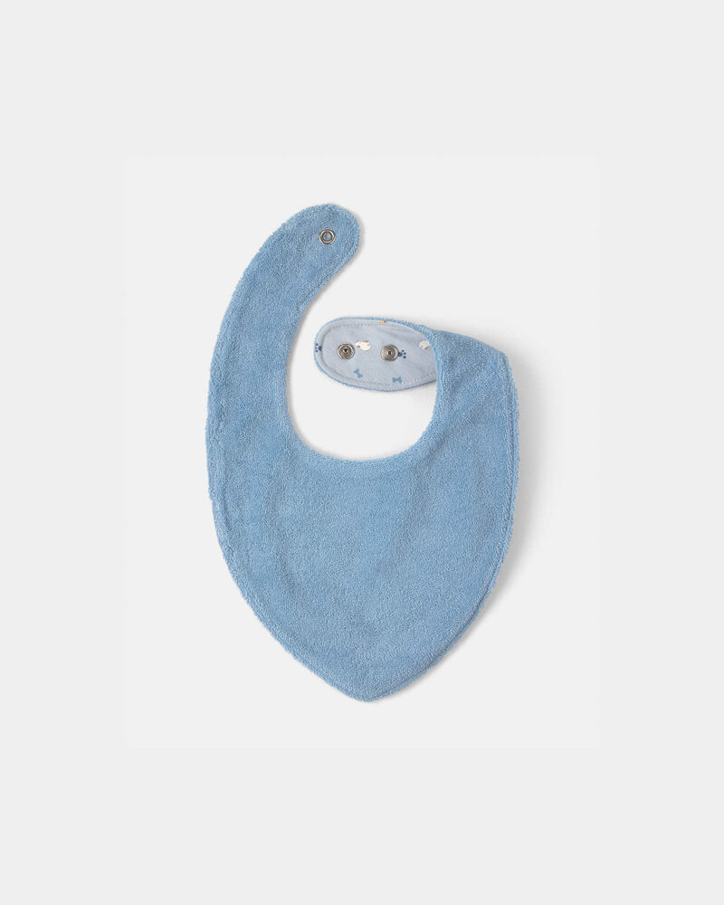 Baby Boy 3-Piece 'Little Buddy' Top & Pant Set - Blue/Ivory, image 3 of 5 slides