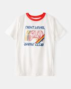 Boys Game Club Short-Sleeve Graphic Tee - White, image 1 of 3 slides