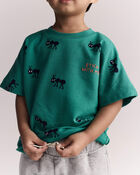 Toddler Boy 'Stick With Me' Dolman Tee - Dark Green, image 3 of 6 slides