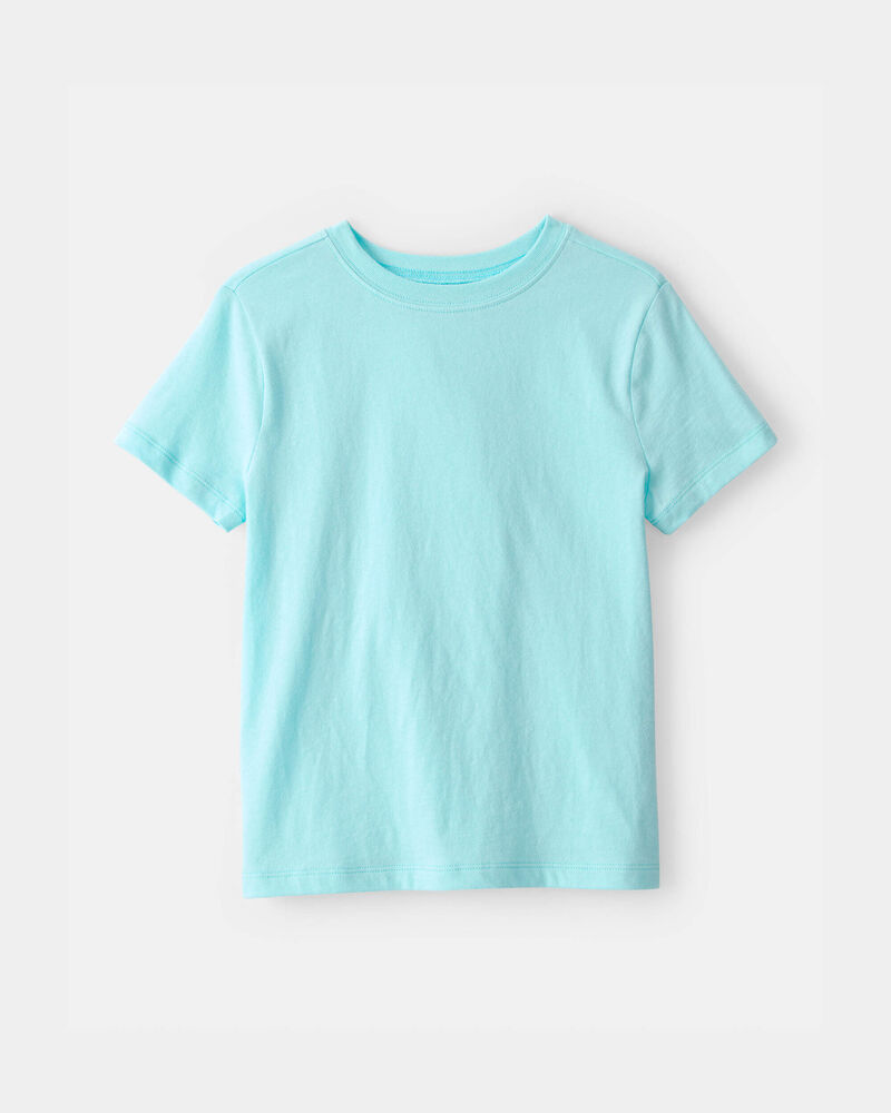 Kids Solid T-Shirt - Blue, image 1 of 3 slides