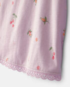 Toddler Girl Floral Top - Purple, image 2 of 4 slides