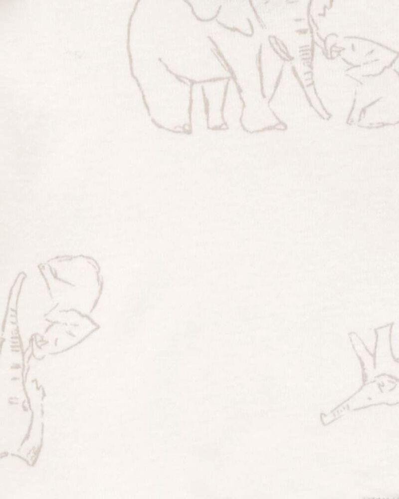 Baby 3-Piece Elephant Bodysuits & Pant Set - Grey, image 2 of 5 slides