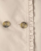 Toddler Girl Lightweight Trench Jacket - Khaki, image 4 of 4 slides