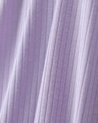 Baby Girl 2-Way Zip PurelySoft Sleep & Play Pajama - Purple, image 6 of 8 slides