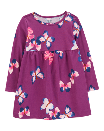 Toddler Girl Butterfly Jersey Dress, 