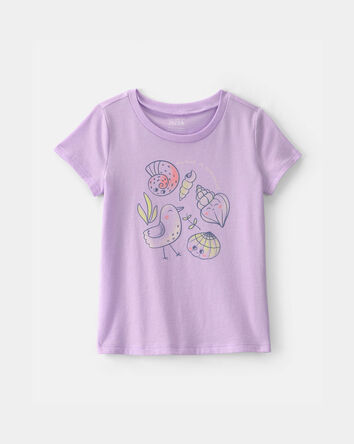 Toddler Girl 'Believe In Your-Shellf' Graphic Tee - Purple, 